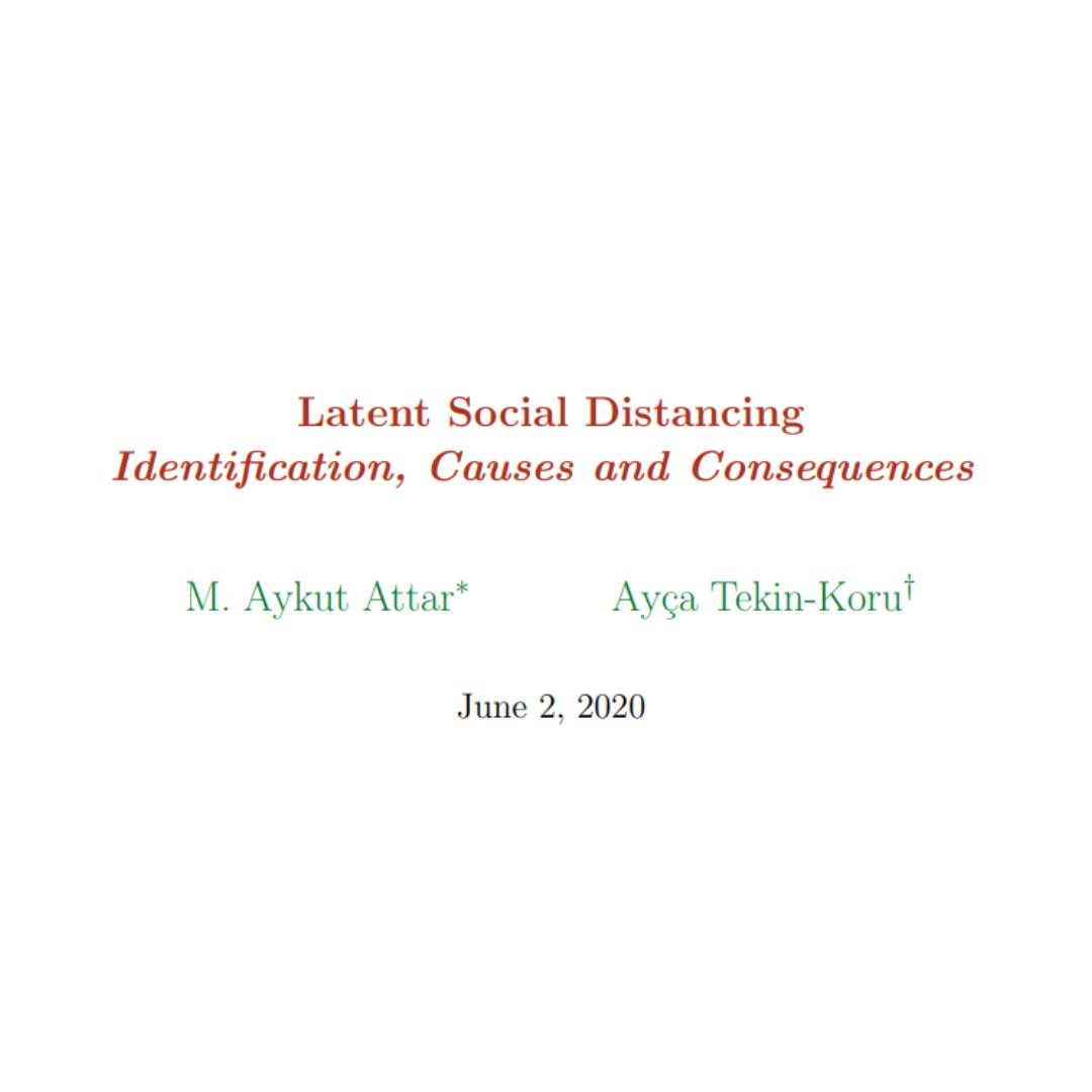 Latent Social Distancing: Identification, Causes and Consequences, Covid Economics: Vetted and Real-Time Papers 1-26 (43-78)